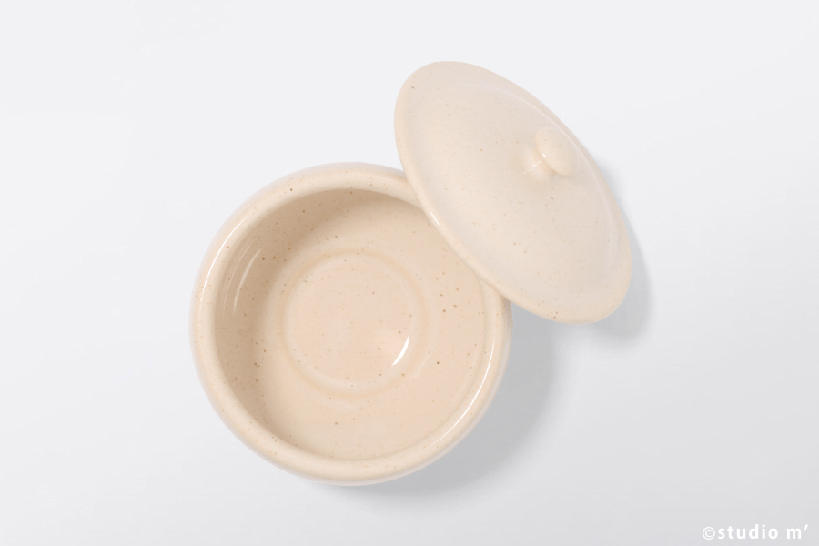 (尚未到貨)STUDIO M' - Meme 家常蓋碗 / 白 / 附蓋