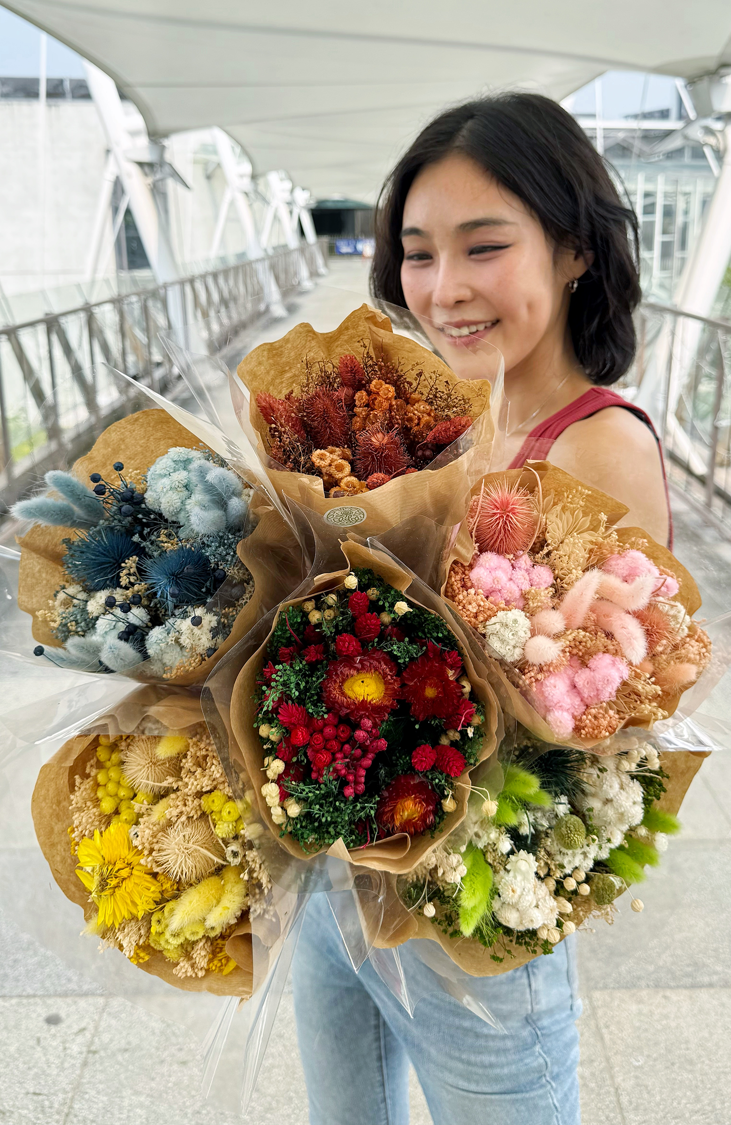義大利乾燥經典花束（多色）
