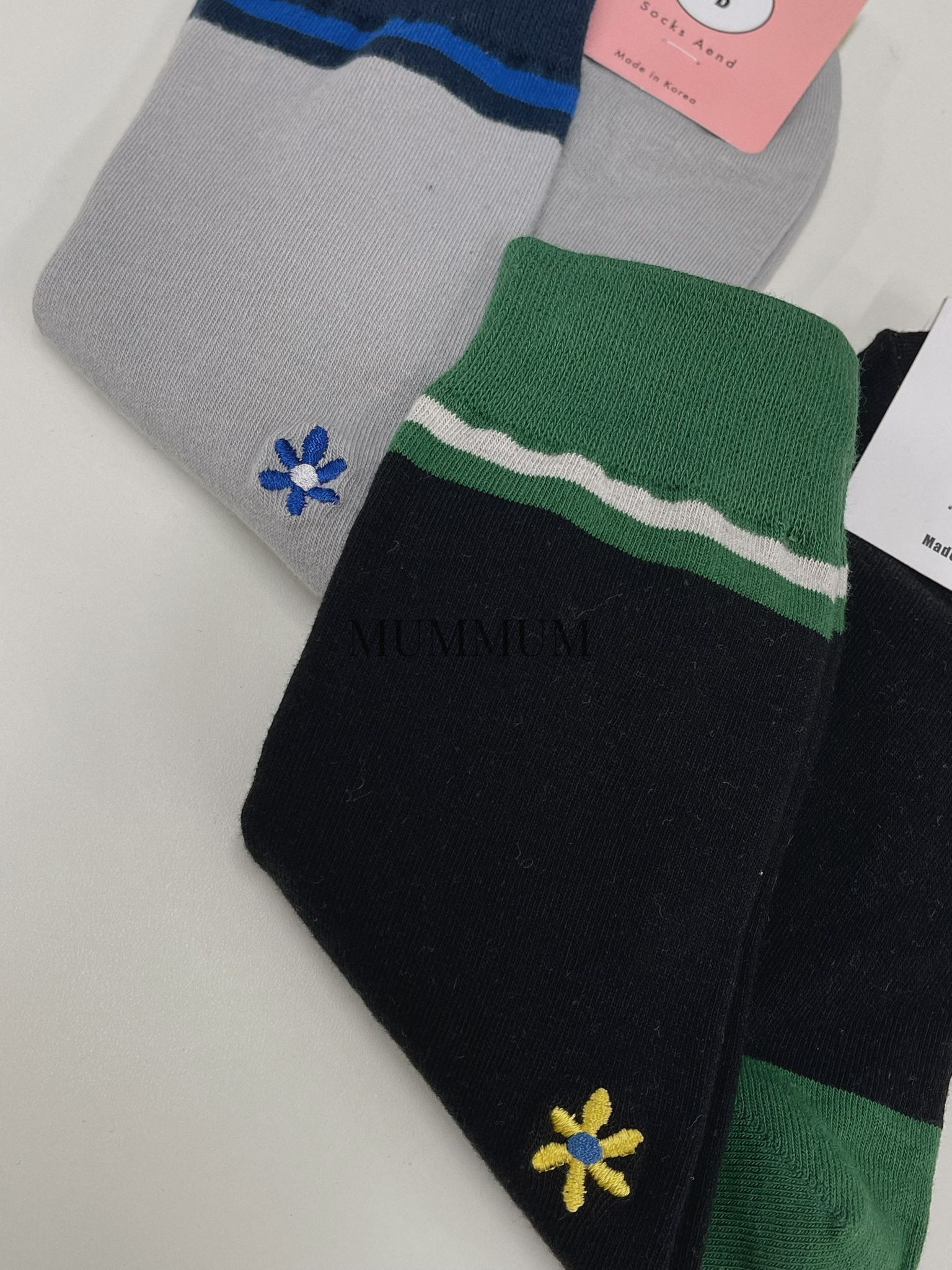 ac1060/一朵花兒拼色系襪