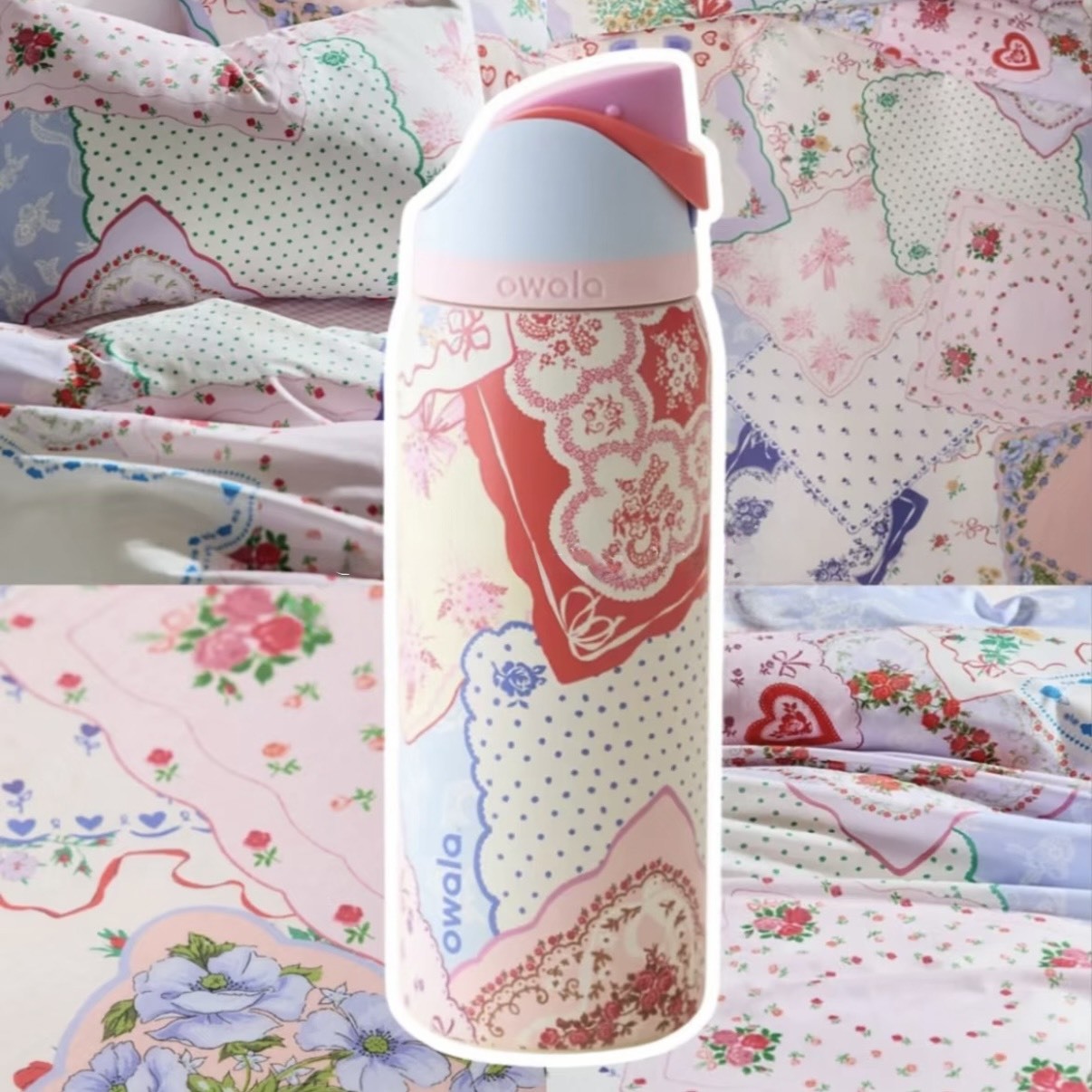 （預購）Owala FreeSip 32oz 復古手帕