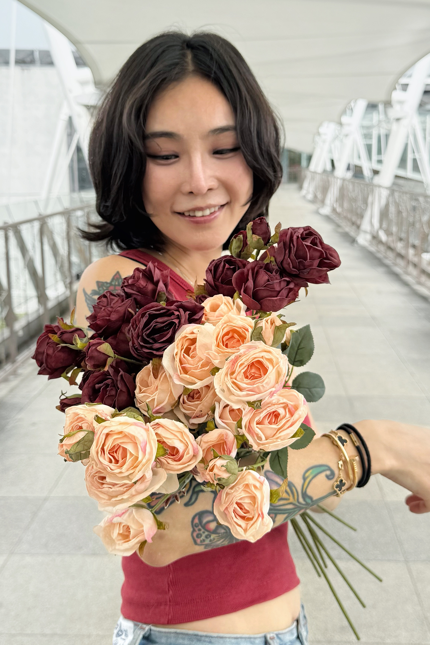 擬真乾燥玫瑰（兩色）