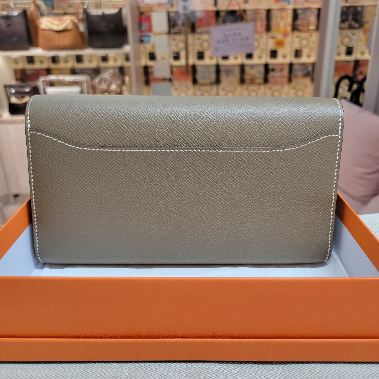98%NEW Hermes CONSTANCE TO GO ETOUPE CC 大象灰金扣