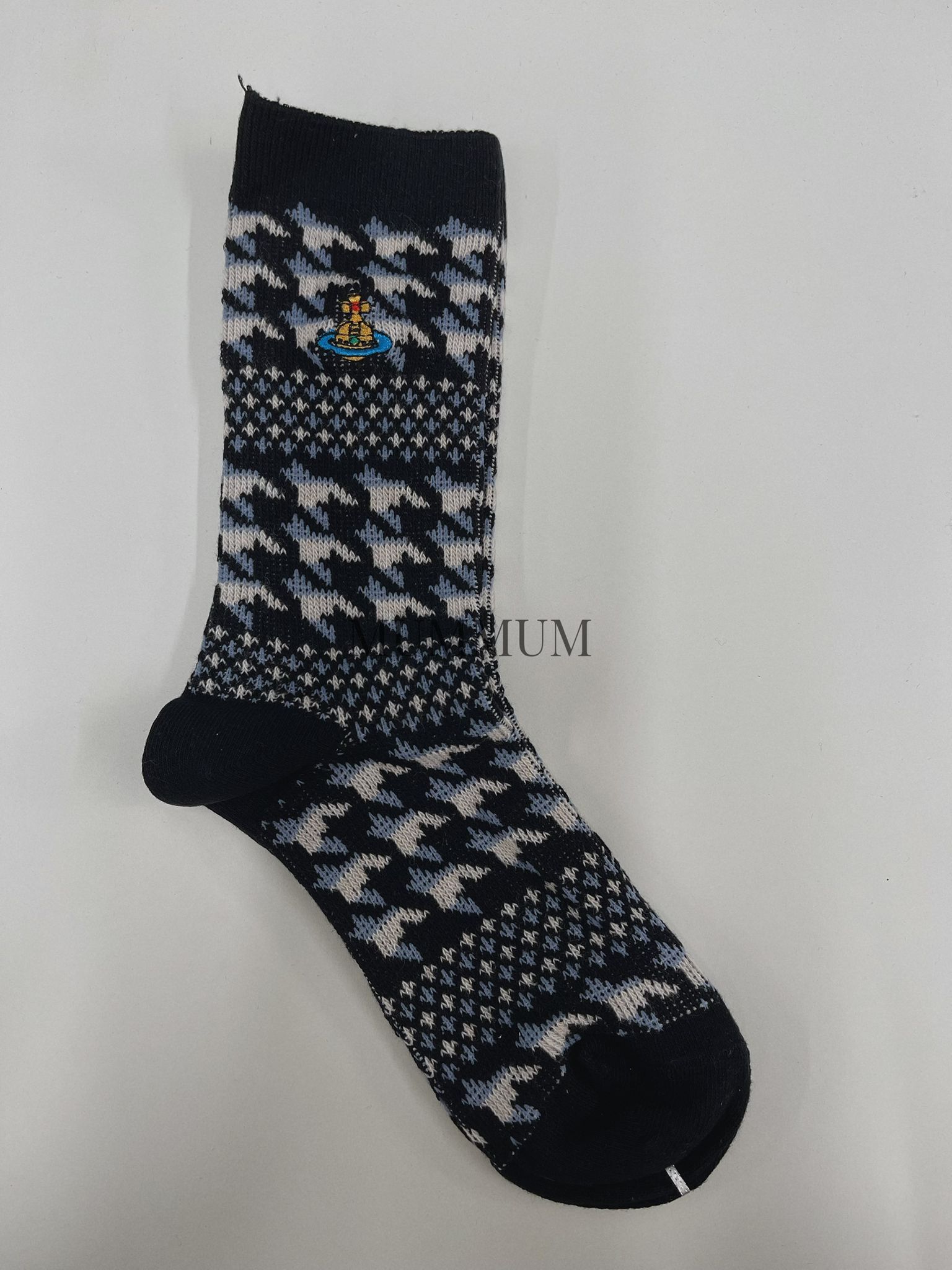 ac1078/星球logo規則圖案襪