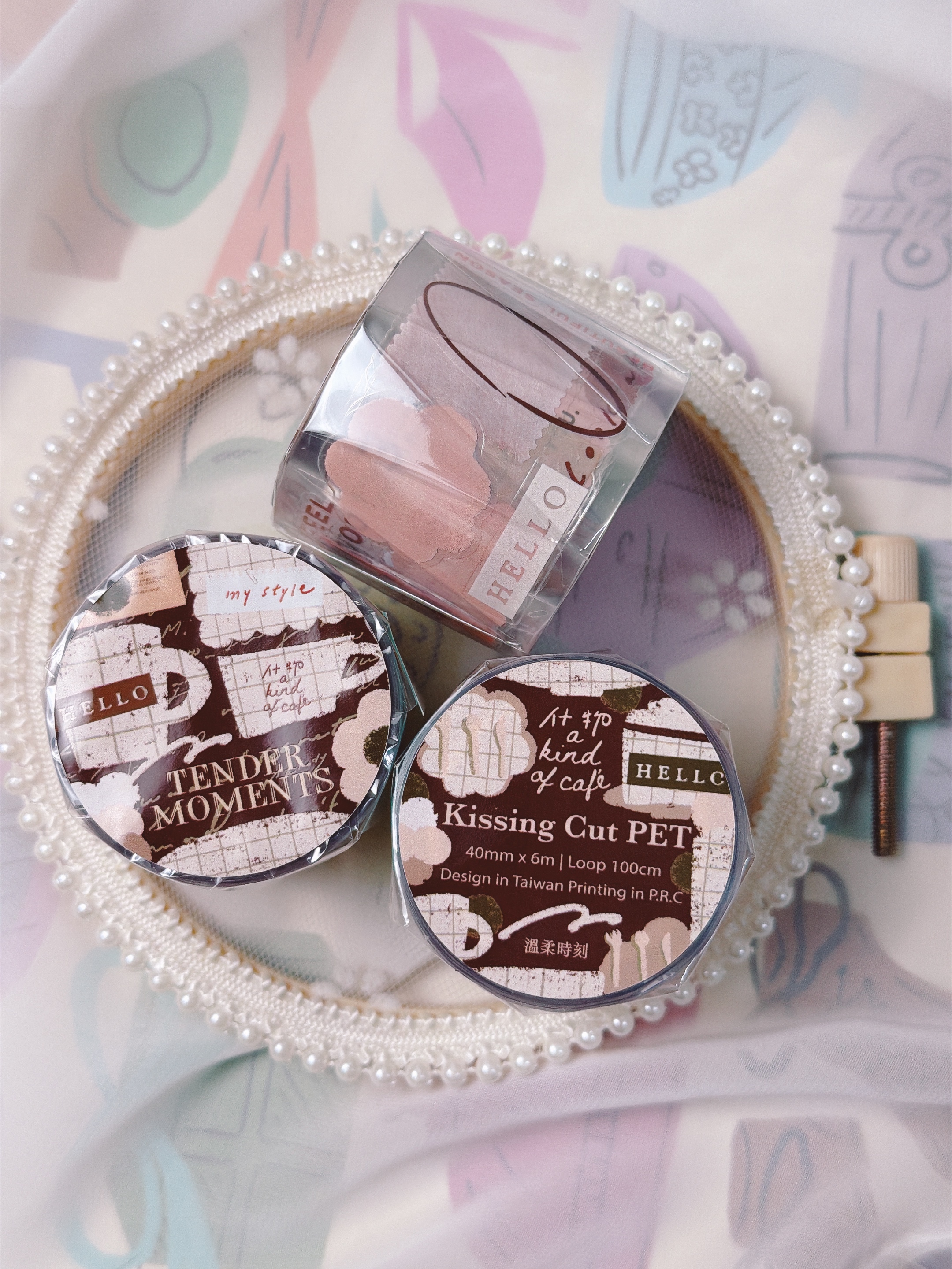 什物｜溫柔時刻 割型PET膠帶