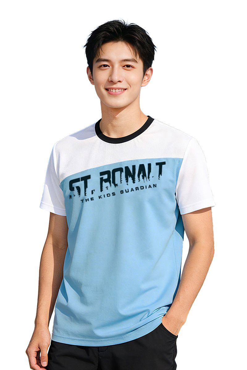 拼色涼感速乾圓領T恤｜男款 8081 (吸濕排汗、短袖、速乾衣、涼感)