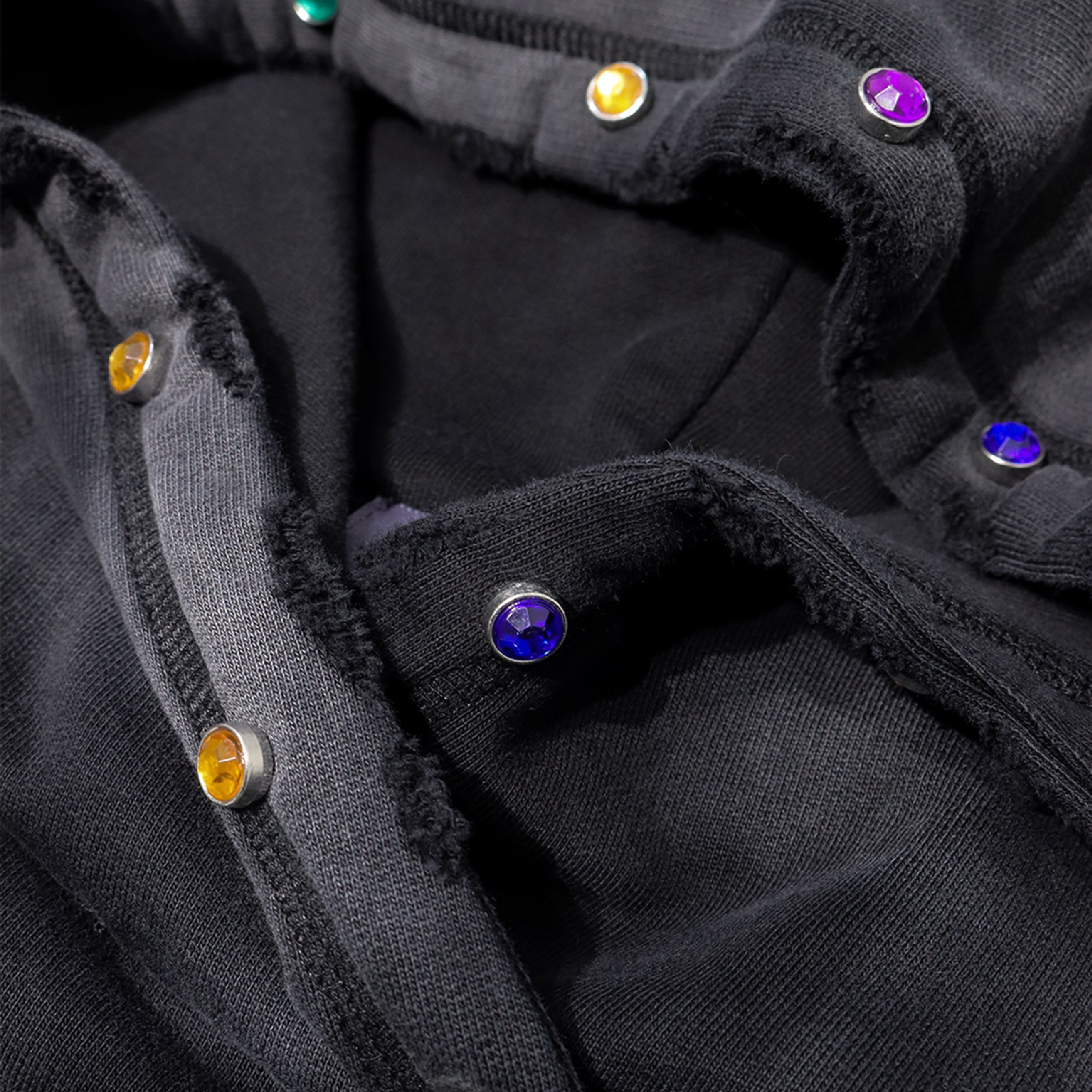 LiSenZ Gem-Fade Distressed Hoodie