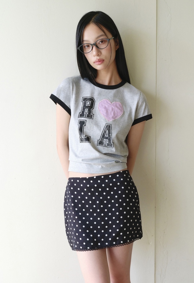 【現貨】【ROLAROLA】I LOVE ROLA PATCHWORK RINGER T-SHIRT (3 Colors)