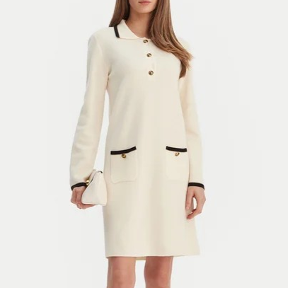 1LS1015-168 [LUISA SPAGNOLI] Mariolina Knit Minidress Beige #100305 0202 0428 0101 (C-K11-E)