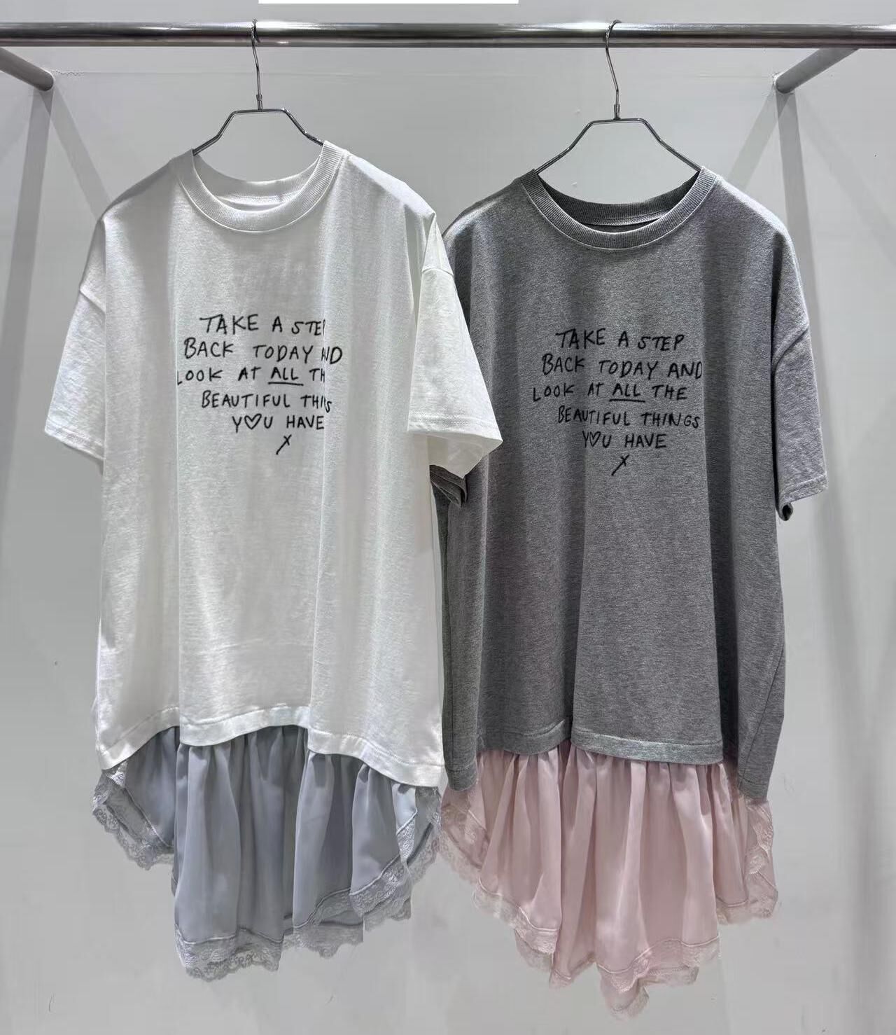 BL6040 拼紗字母Tee