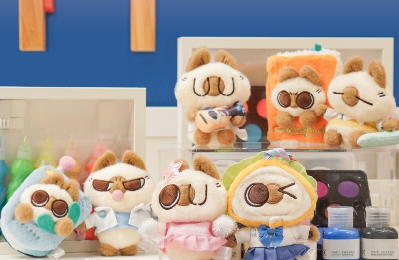 【限量販售】暹羅貓小豆泥-早安豆泥同學系列-毛絨吊飾盲盒（1個，6個/套）盲盒販售 隨機出貨