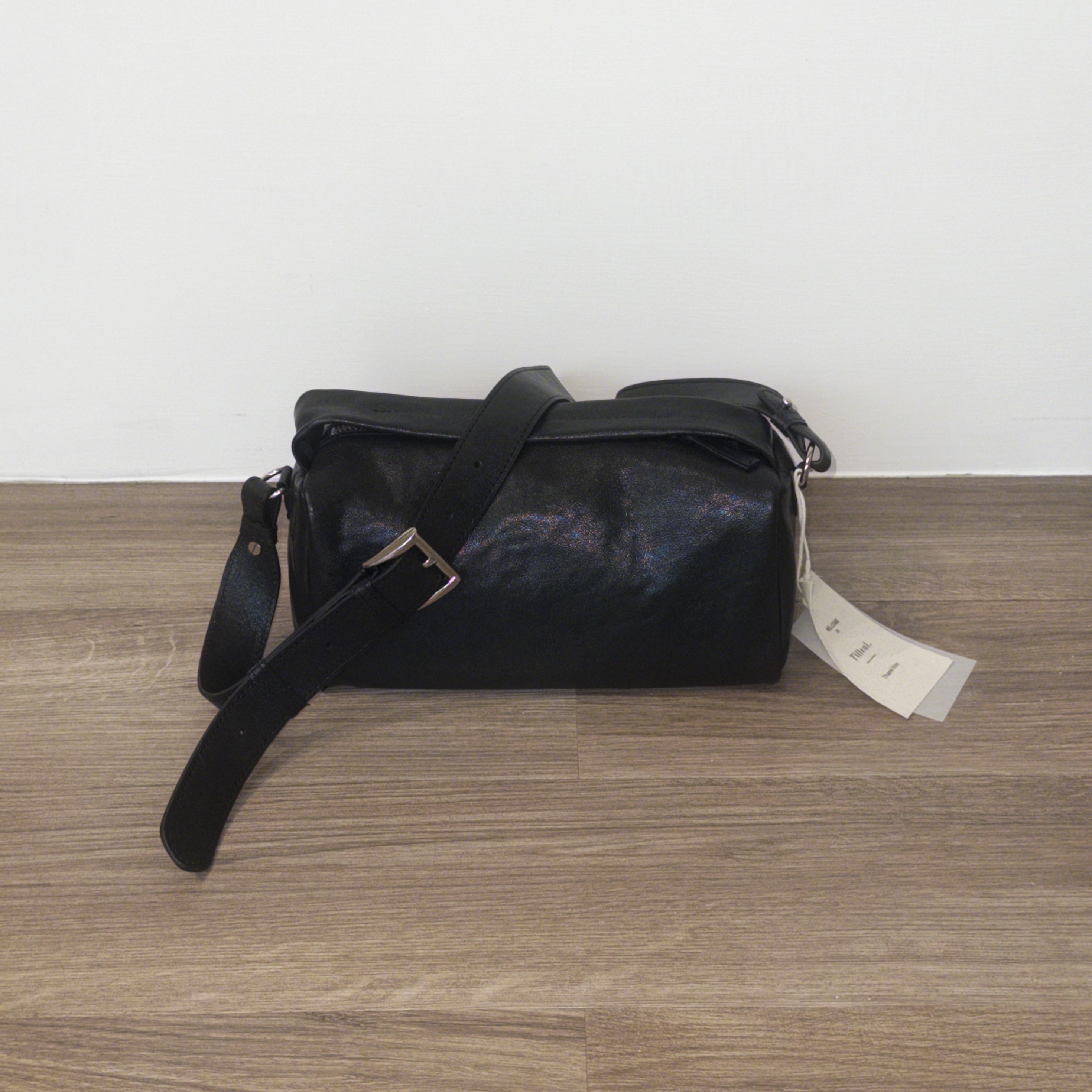 韓國OSOO歐膩家—真皮斜背肩背手提圓筒包包