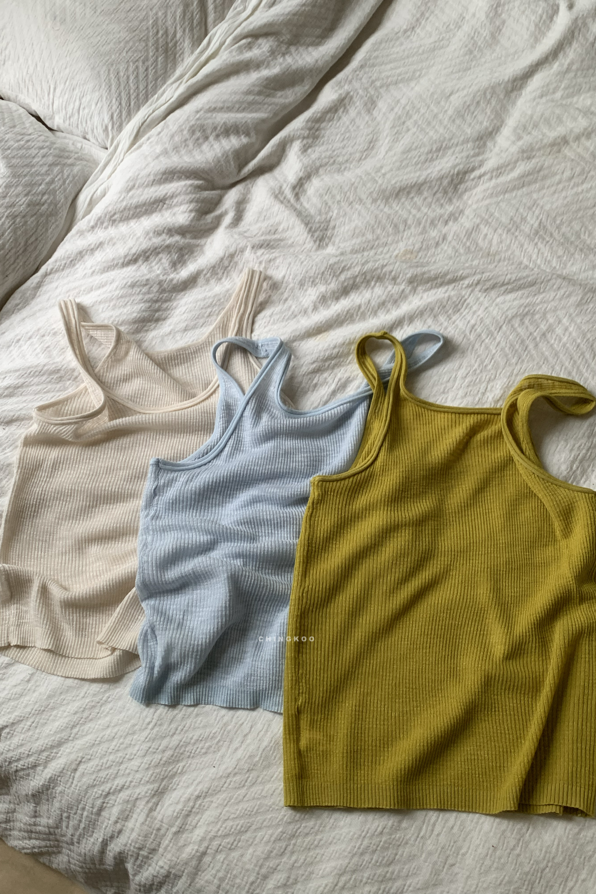 April｜夏日坑條小背心 3色