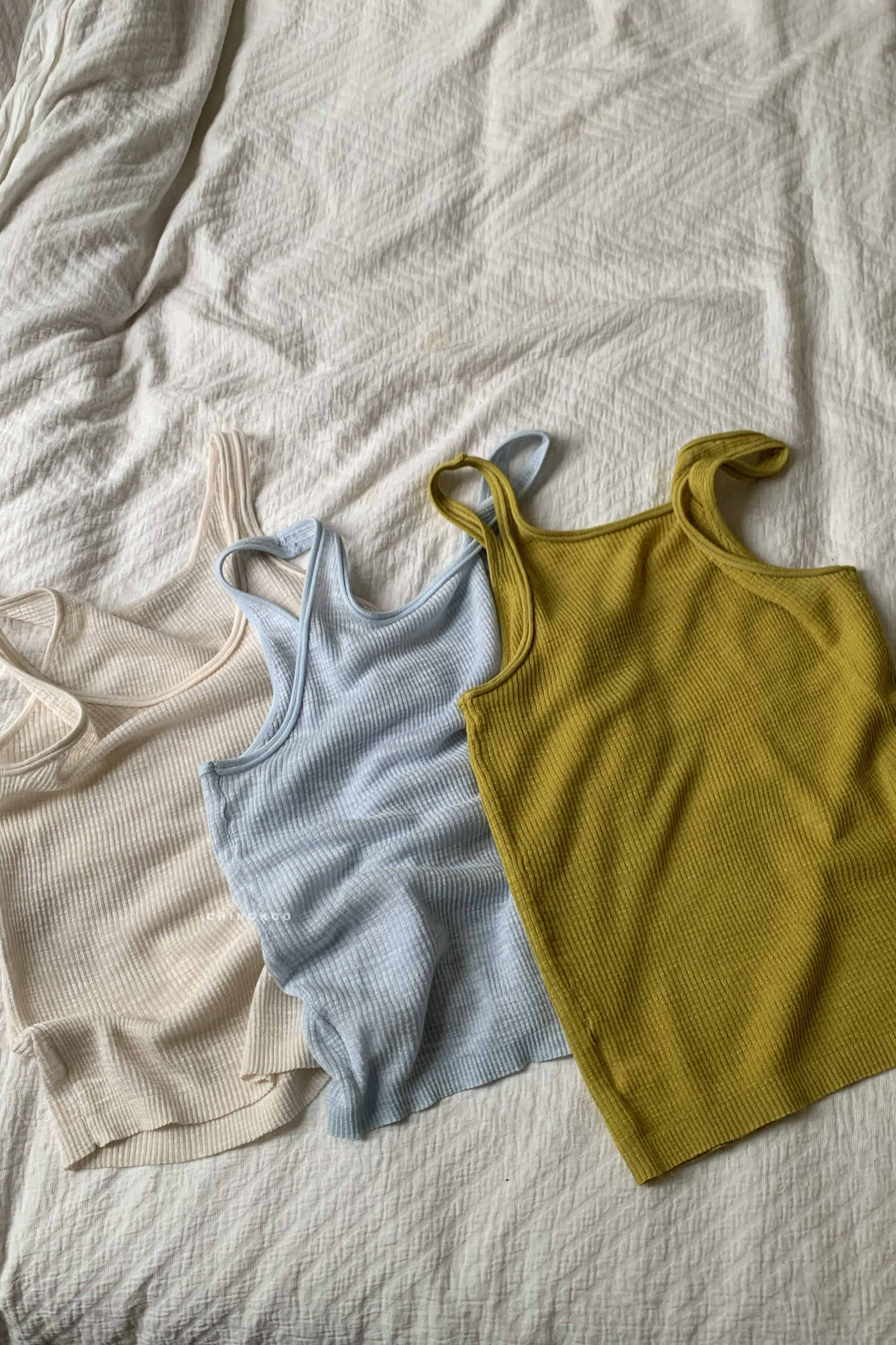 April｜夏日坑條小背心 3色