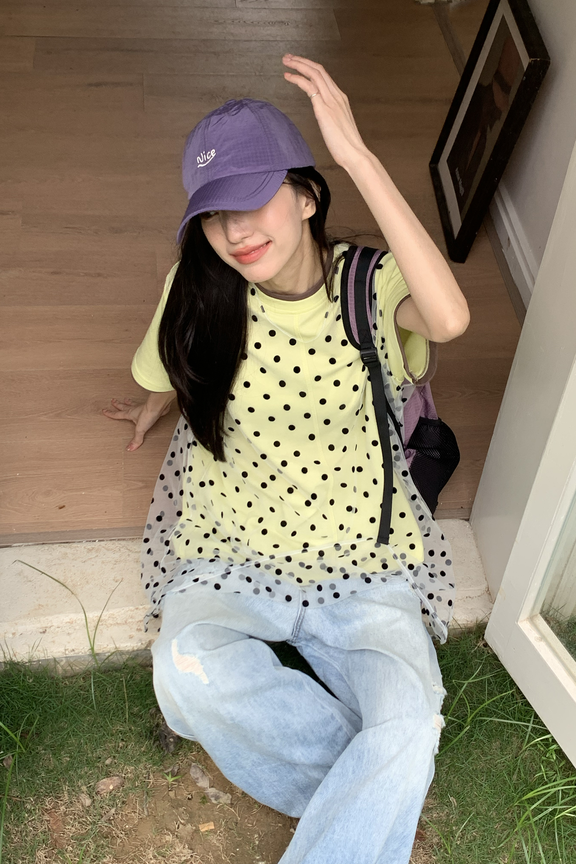 April｜日系點點外搭背心 2色