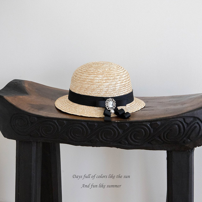 正韓夏mkids 夏季優雅草帽