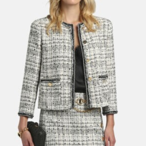 1LS1015-169 [LUISA SPAGNOLI] Vibio Good-Tone Curly Jacket Cream #542807 3157 (C-K11-E)