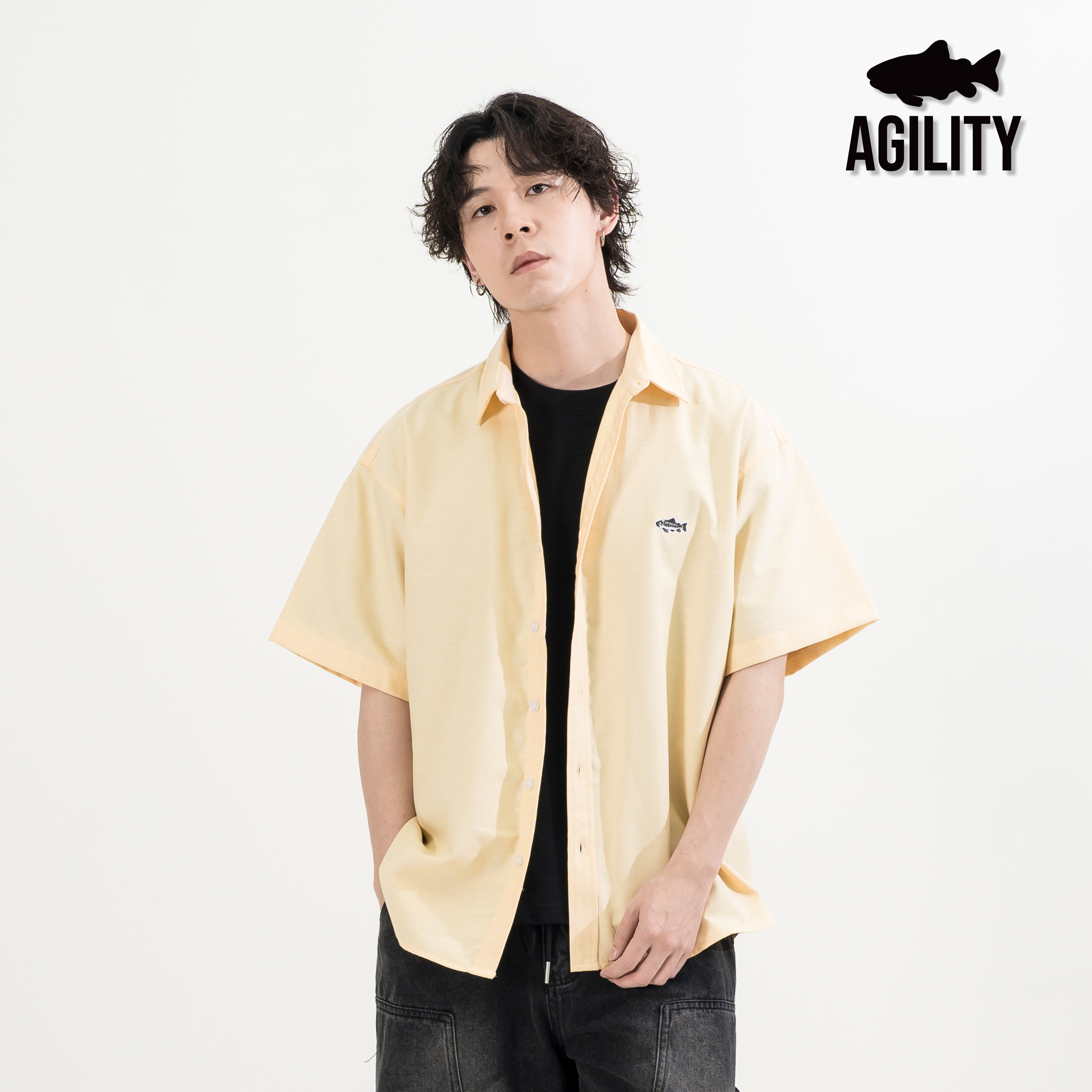 AGILITY Embroidery Oxford Shirt 小鮭魚 牛津 短袖襯衫 [SH-SS03]