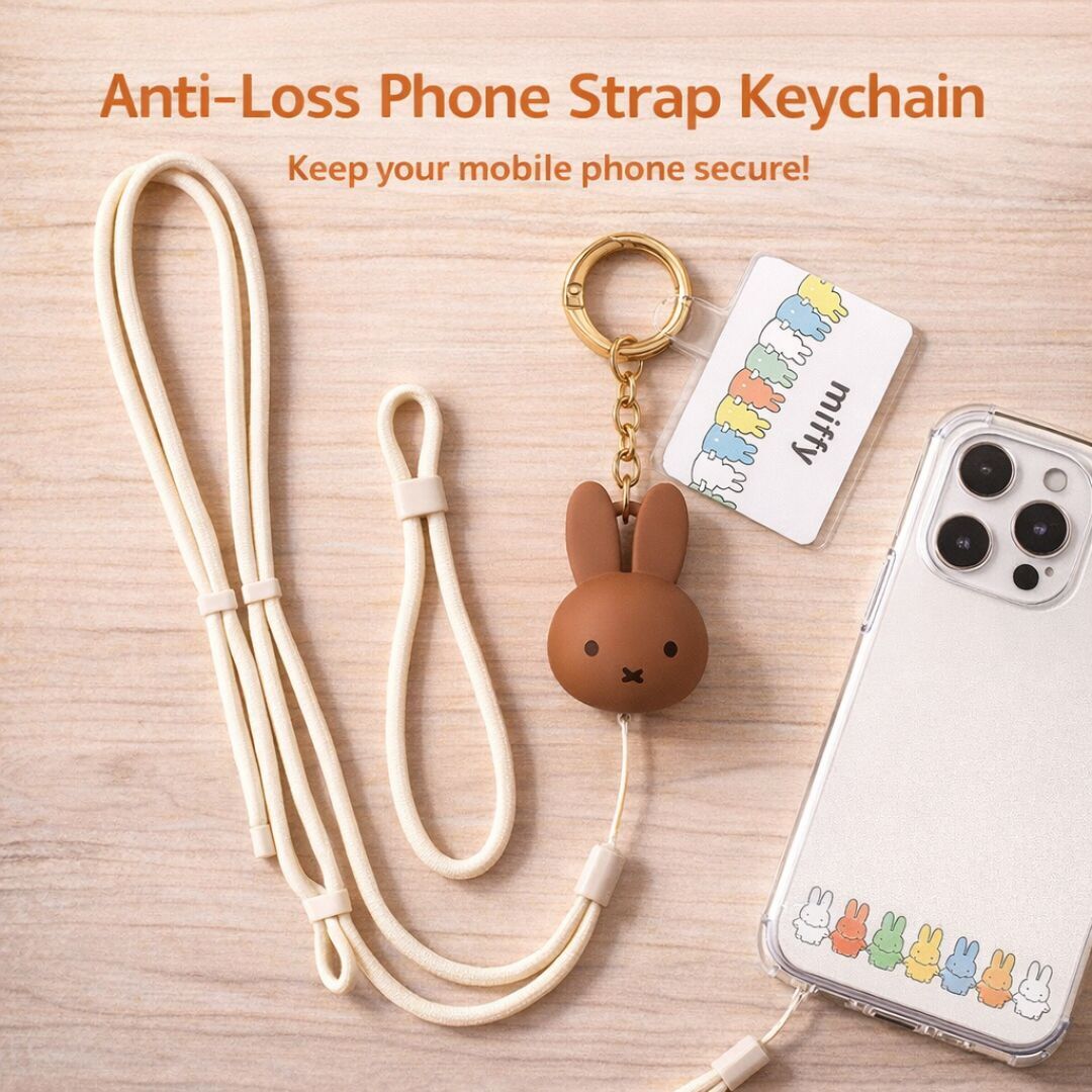 米菲| 防丟手機掛繩鎖匙扣 飾物 (手機掛繩組)