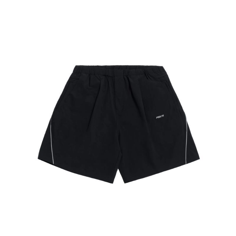 PERSEVERE MATTE NYLON WATER-REPELLENT SHORTS BLACK / GREY FULL SIZE
