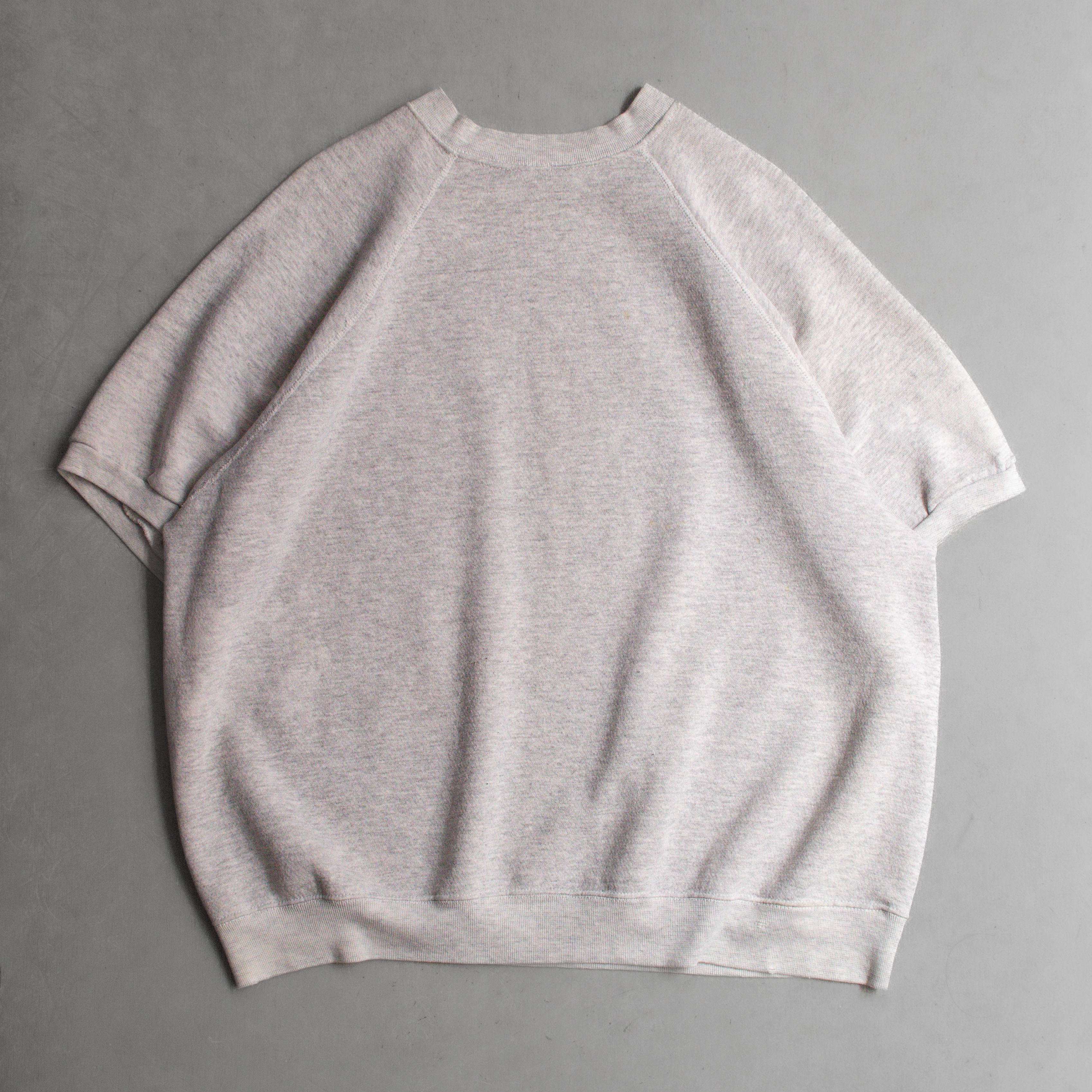 VINTAGE S/S SWEATSHIRT 美國 灰色 素面 拉克蘭 短袖 大學T