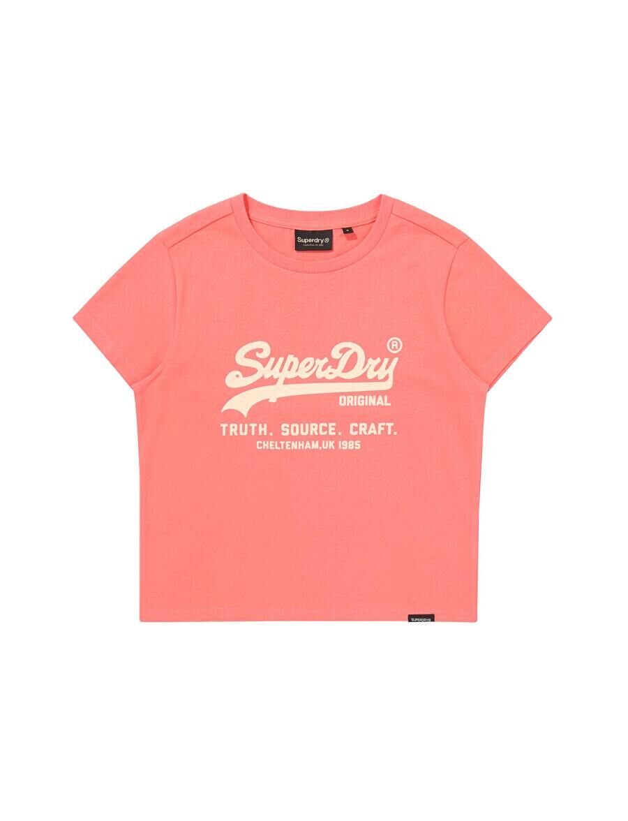 【直播】Superdry LX041018 女裝復古標誌短版短袖上衣 (SDFISCP02)