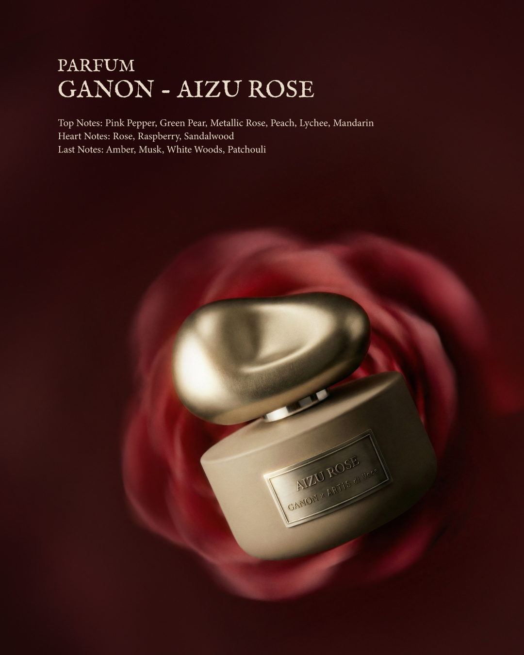 ARTiS di Voce x GANON 香精50ml - 會津玫瑰