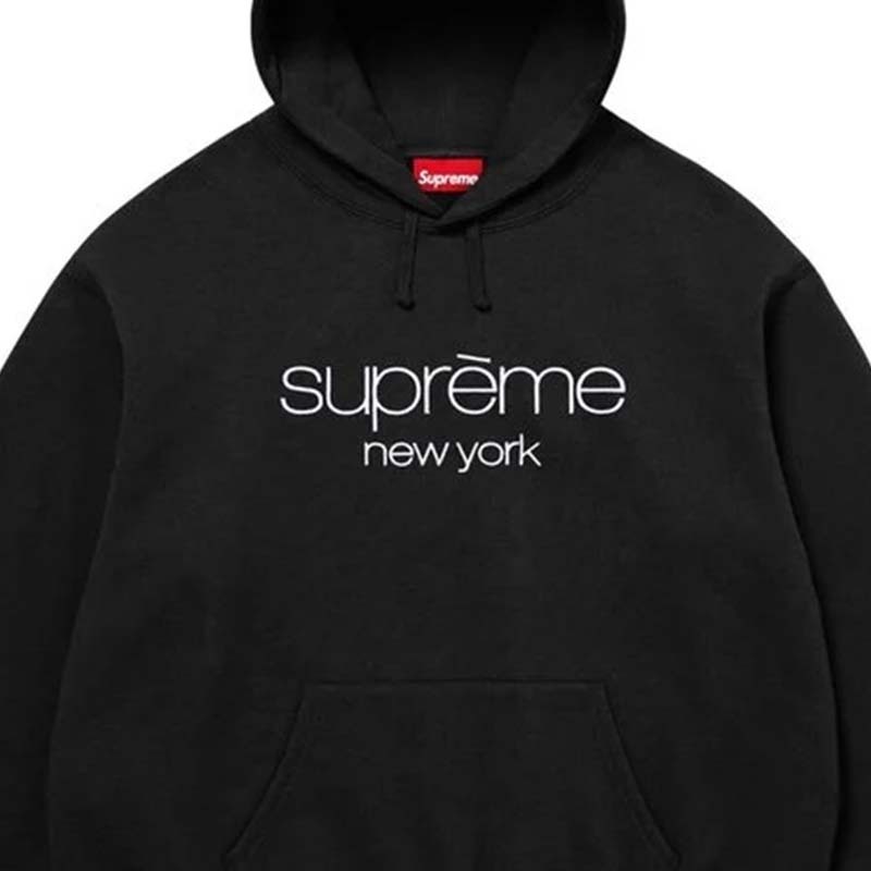 Supreme Classic Logo Hooded Sweatshirt 黑色 連帽上衣 帽T 長袖 SS26SW11-BK [台灣現貨]