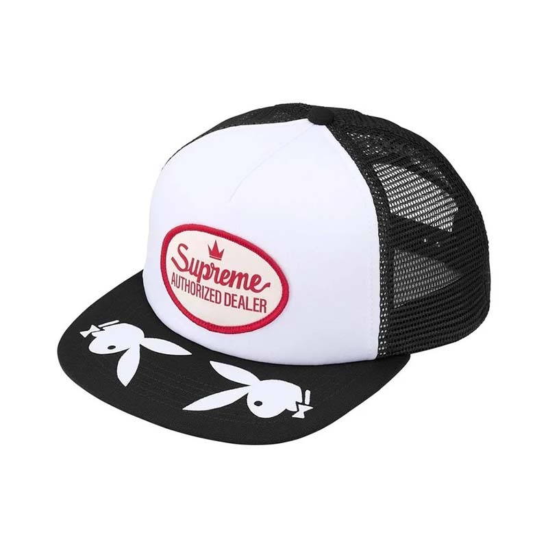 Supreme x Playboy Mesh Back 5-Panel 卡車帽 帽子 黑色 SS26H95-BK [台灣現貨]
