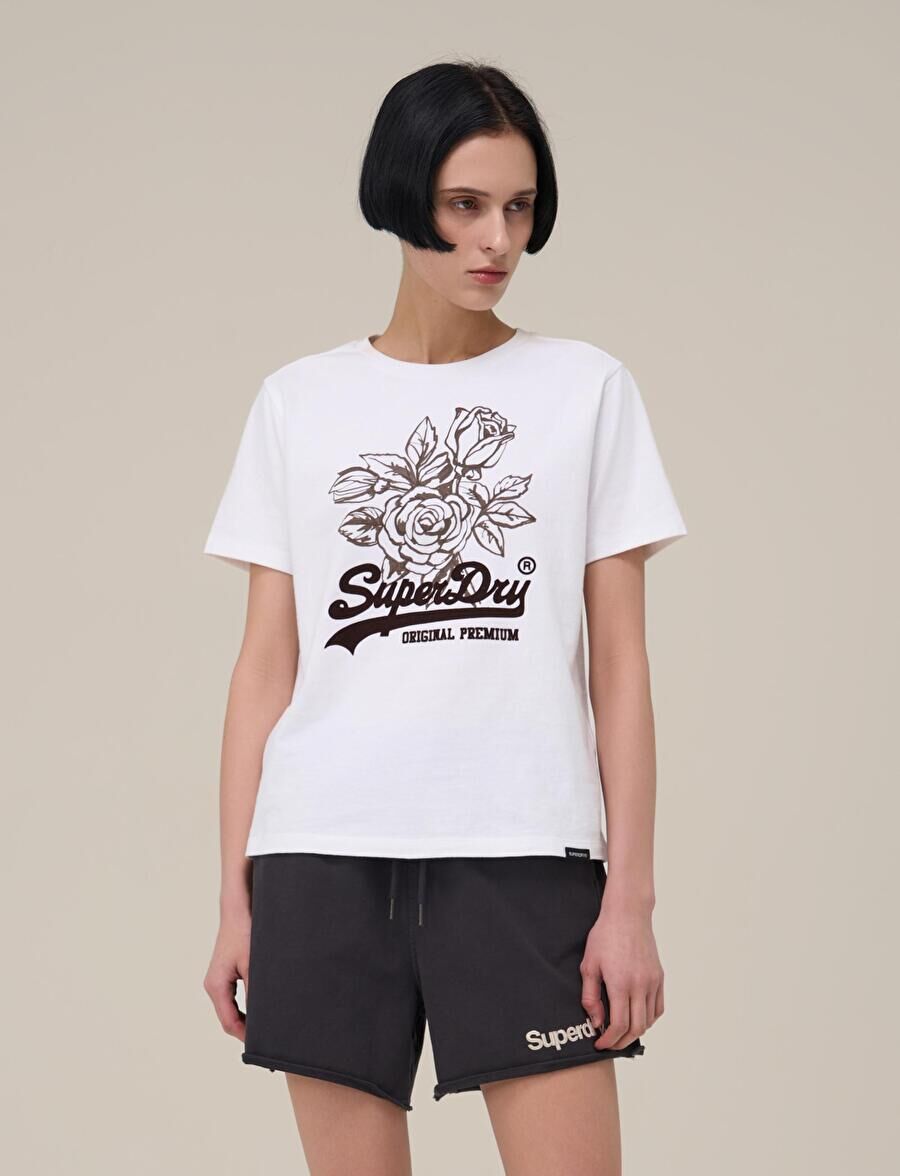 【直播】Superdry LX041020 女裝復古花卉短袖上衣 (SDFISCP05)