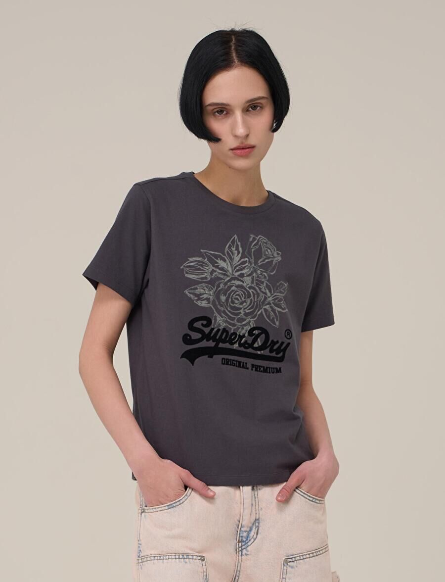 【直播】Superdry LX041020 女裝復古花卉短袖上衣 (SDFISCP05)