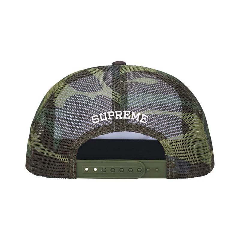 Supreme x Playboy Mesh Back 5-Panel 卡車帽 帽子 綠色迷彩 SS26H95-WO [台灣現貨]