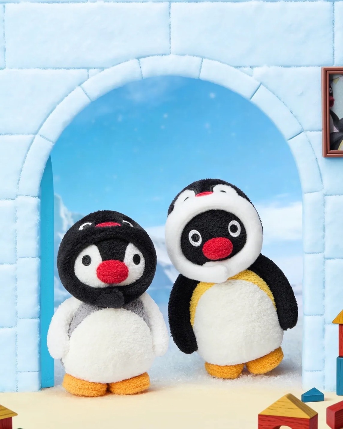 正版授權 企鵝家族 PINGU MINI MEME系列 毛絨吊飾 鑰匙圈 盲盒