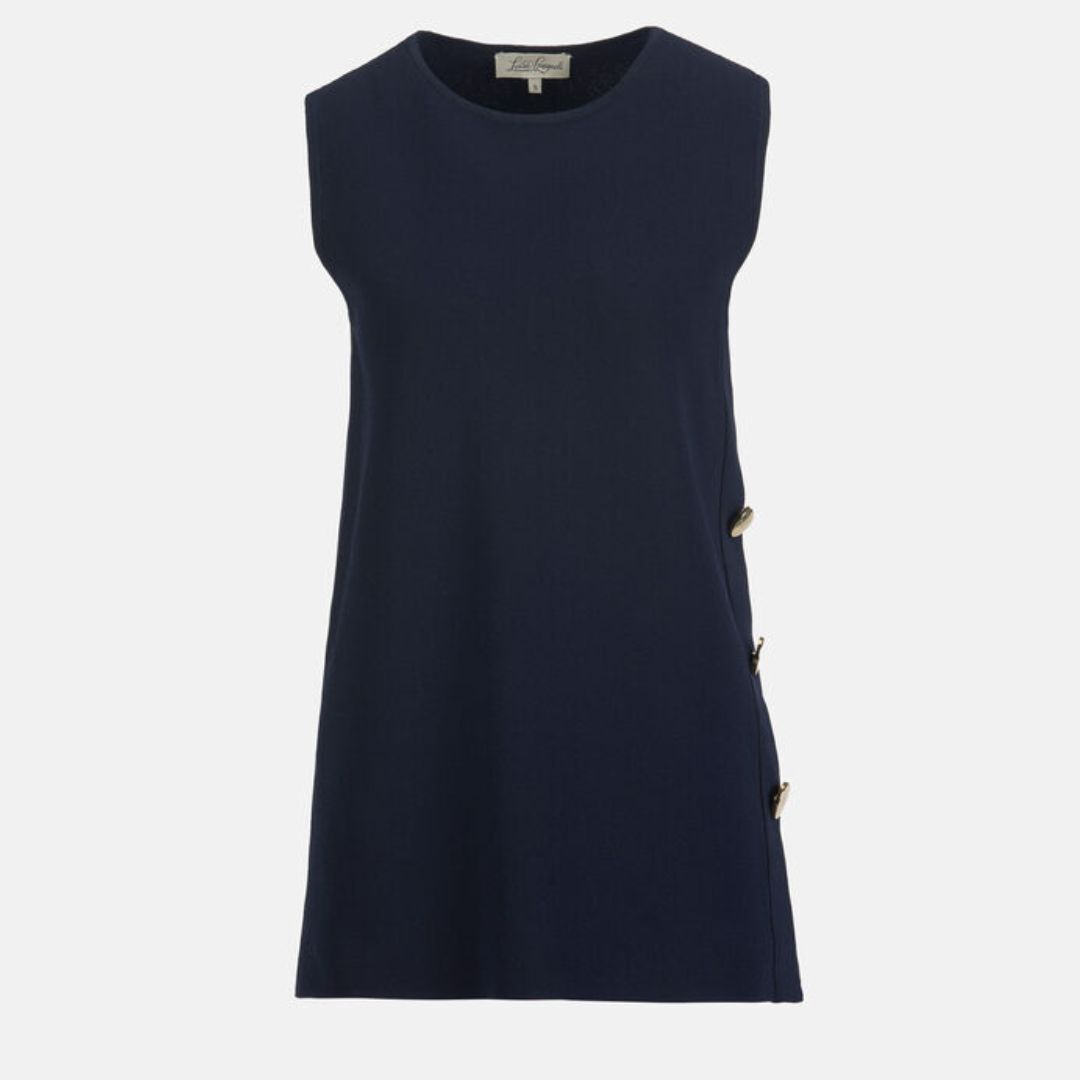 1LS1015-175 [LUISA SPAGNOLI] Lemon Knit Tunic Blue #100385 1209 0000 (C-K11-E)