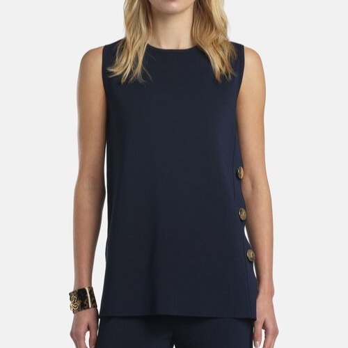 1LS1015-175 [LUISA SPAGNOLI] Lemon Knit Tunic Blue #100385 1209 0000 (C-K11-E)