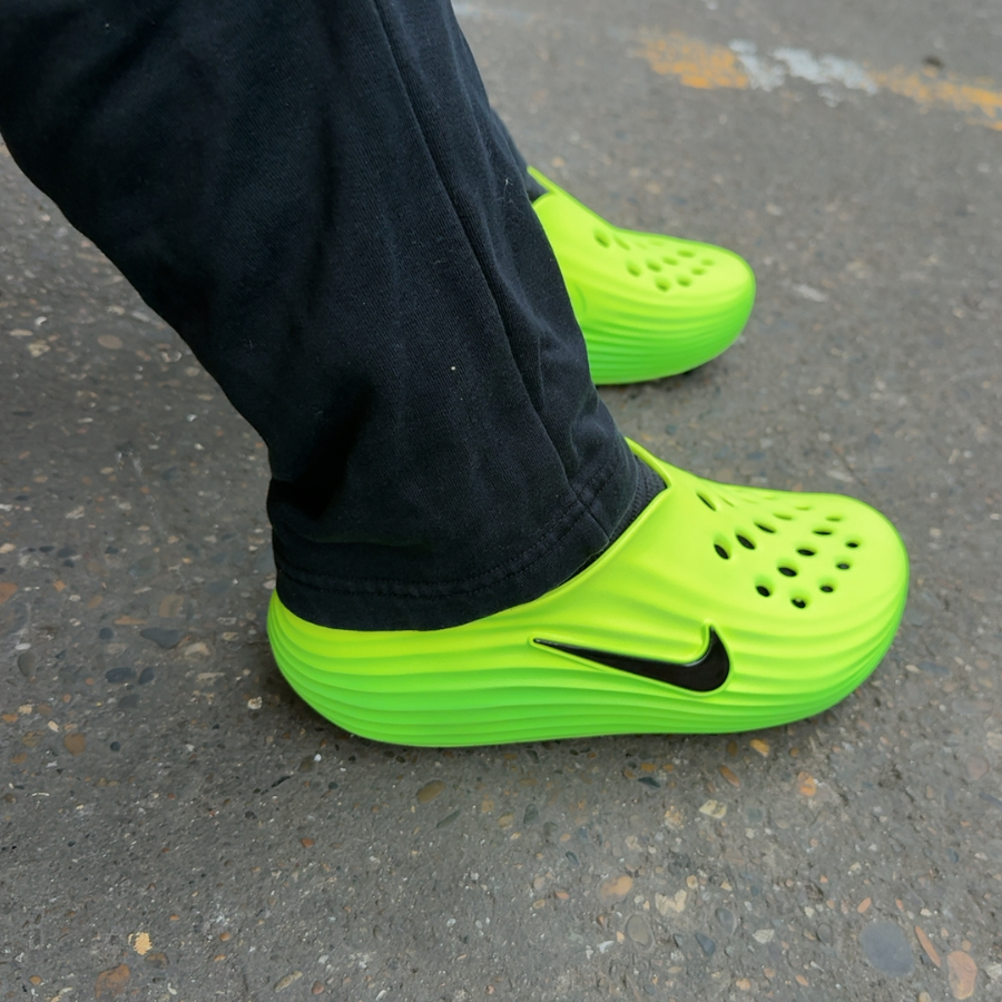 【逢甲 FUZZY】Nike ReactX Rejuven8 防水 拖鞋 螢光綠 HV5060-300