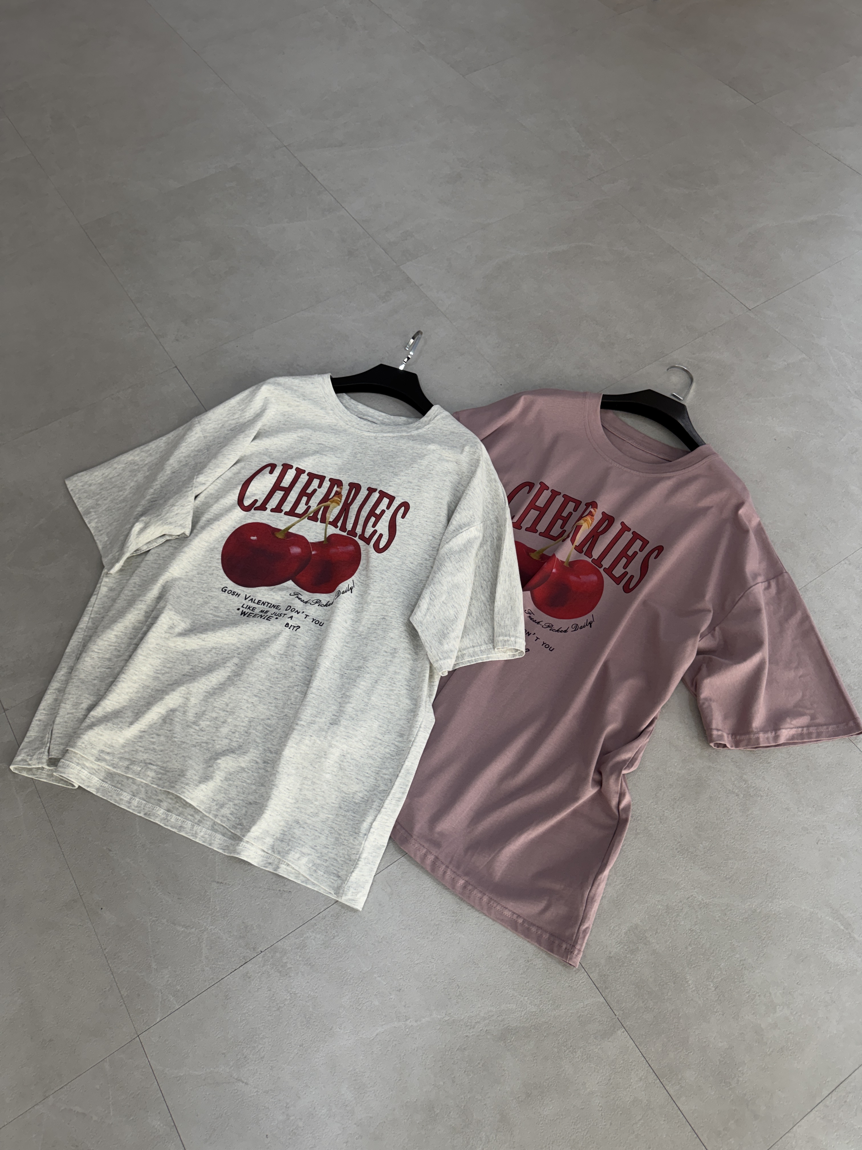美式櫻桃寬鬆大Tee🍒(2色)