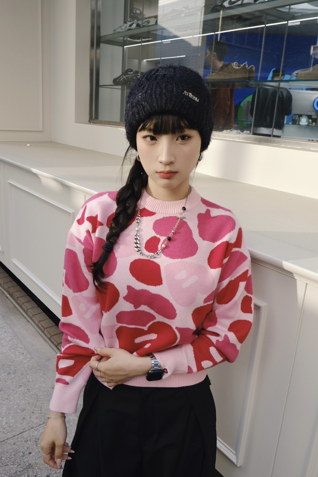 <快速出貨> A BATHING APE® 心形圖案LOGO 衛衣 針織毛衣