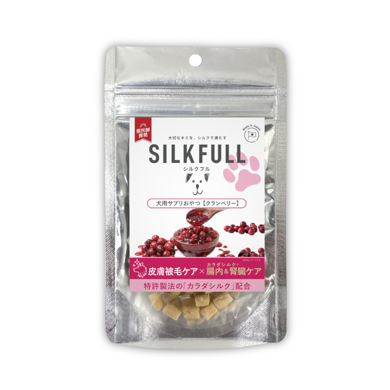【SILKFULL(シルクフル)】犬用皮膚毛髮護理營養補充品[蔓越莓味]