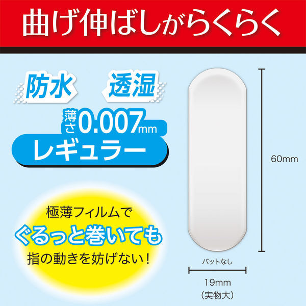 【多莉推薦】JP 超薄型防水防乾裂傷口膠布 20枚 0.007mm 6061 TK260409