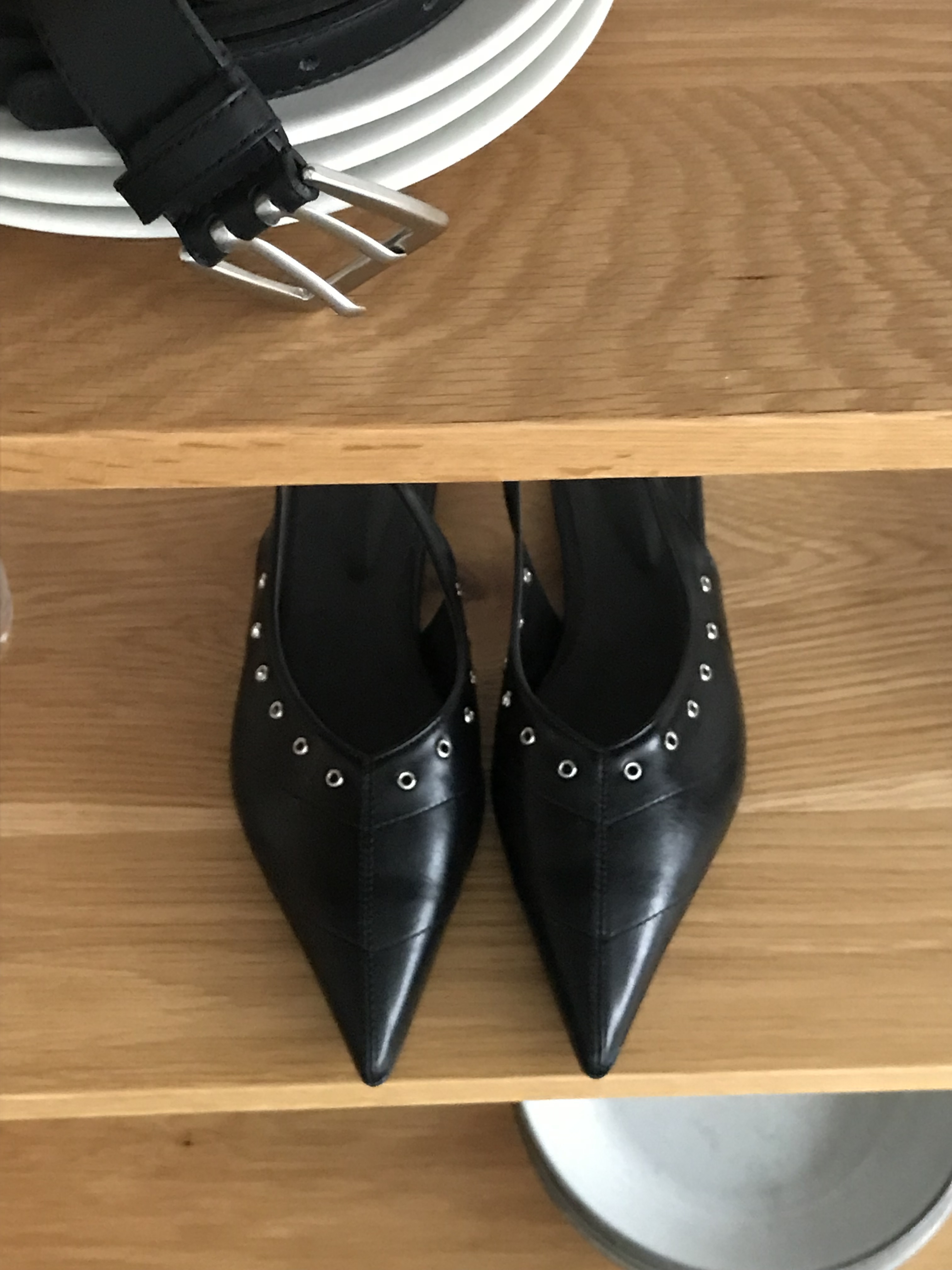 法式尖頭卯丁平底鞋