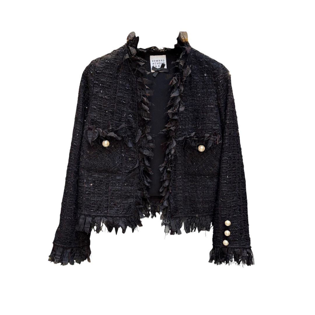 1EA0408-018 [EDWARD ACHOUR] Jacket Black #100109/1008 (EU)