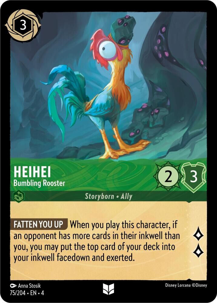 Ursula's Return - 75/204 HeiHei - Bumbling Rooster UC (Foil)