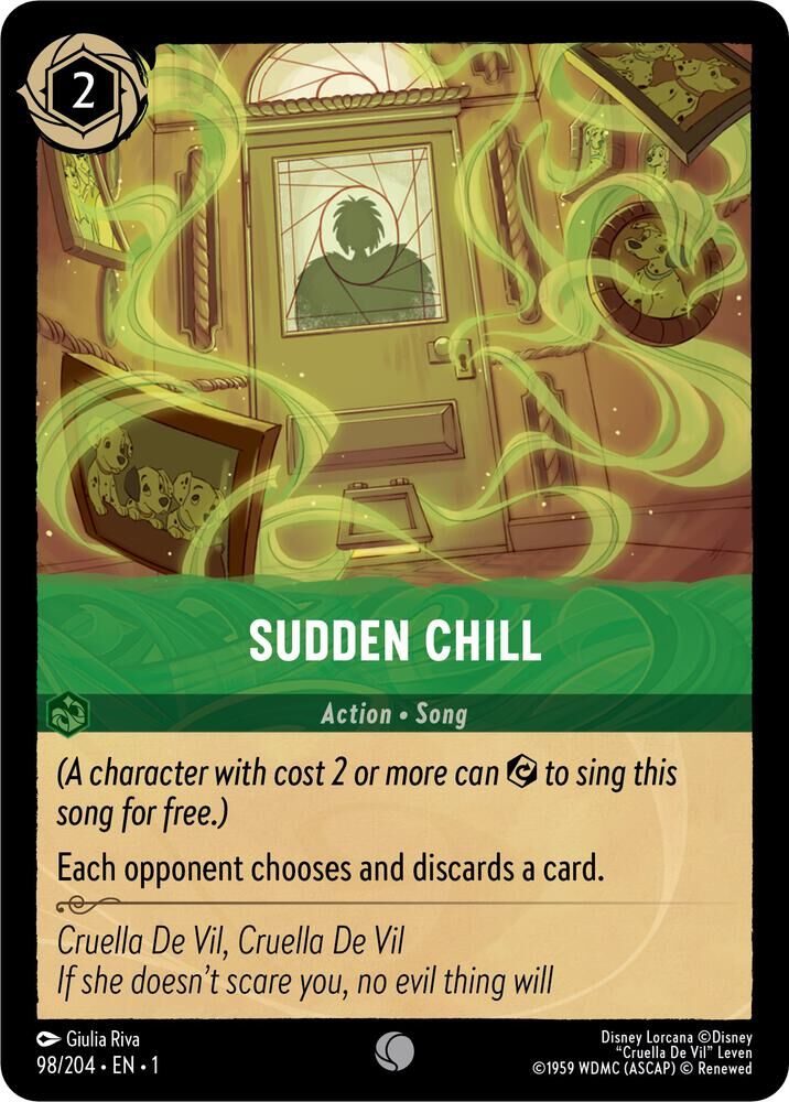 The First Chapter  - 98/204 Sudden Chill C (Foil)