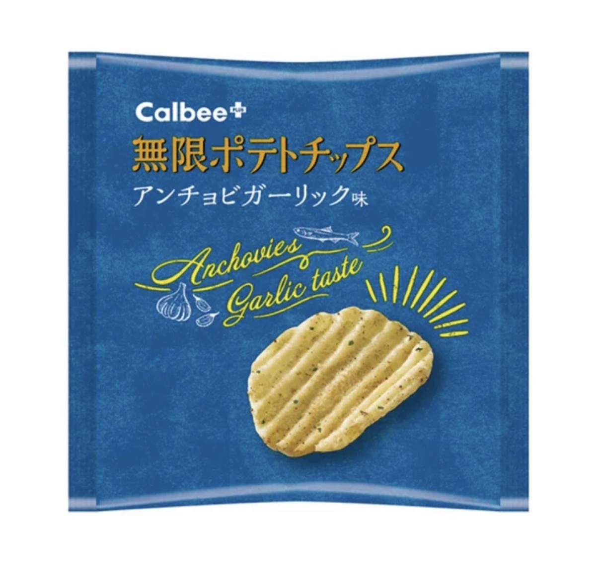 【多莉推薦】JP Calbee 限定 鳳尾魚大蒜風味薯片 6袋 6620 TK260409