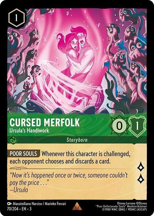Into the Inklands - 70/204 Cursed Merfolk - Ursula's Handiwork R (Foil)
