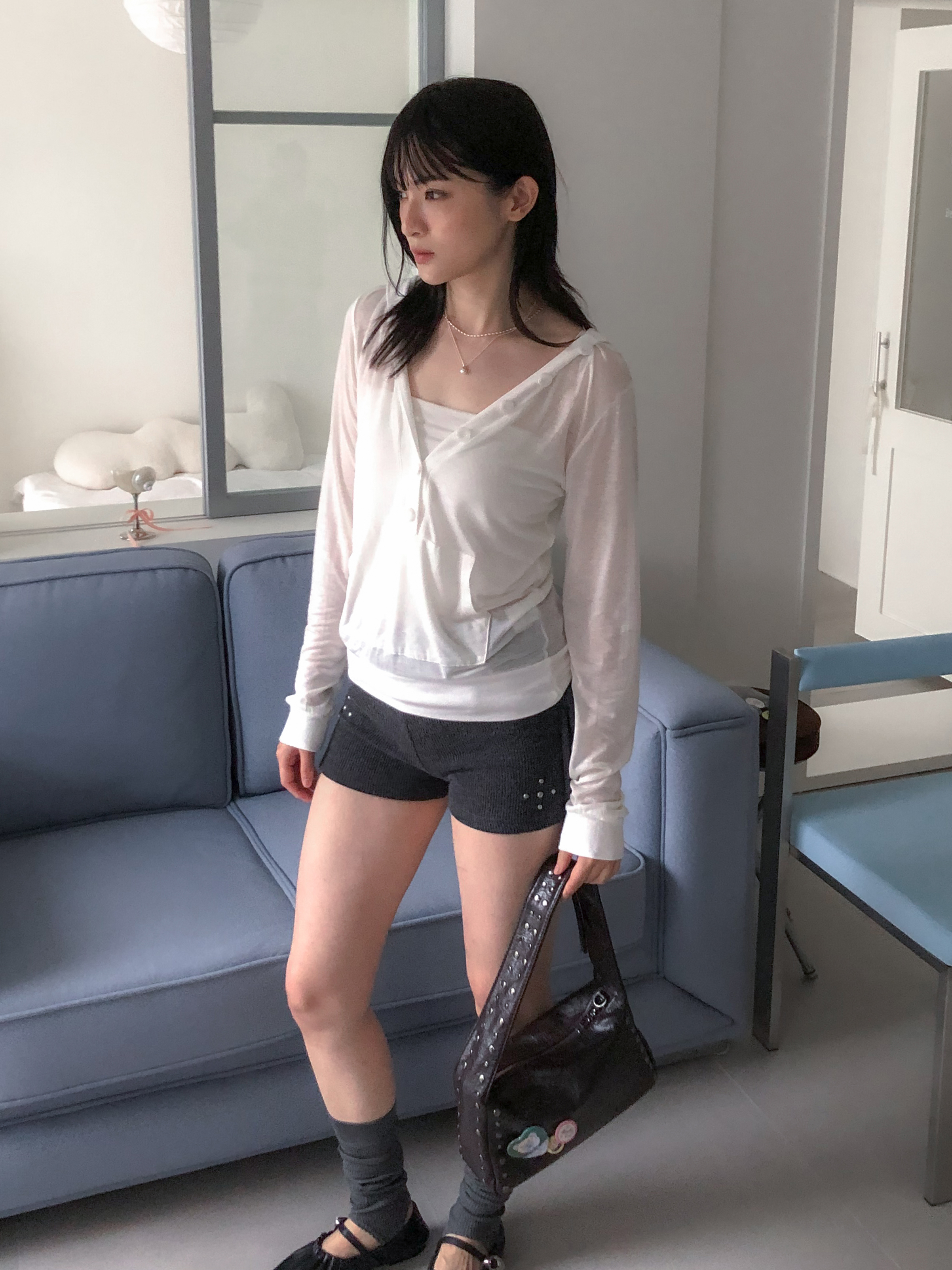 tencel hood tee #上衣