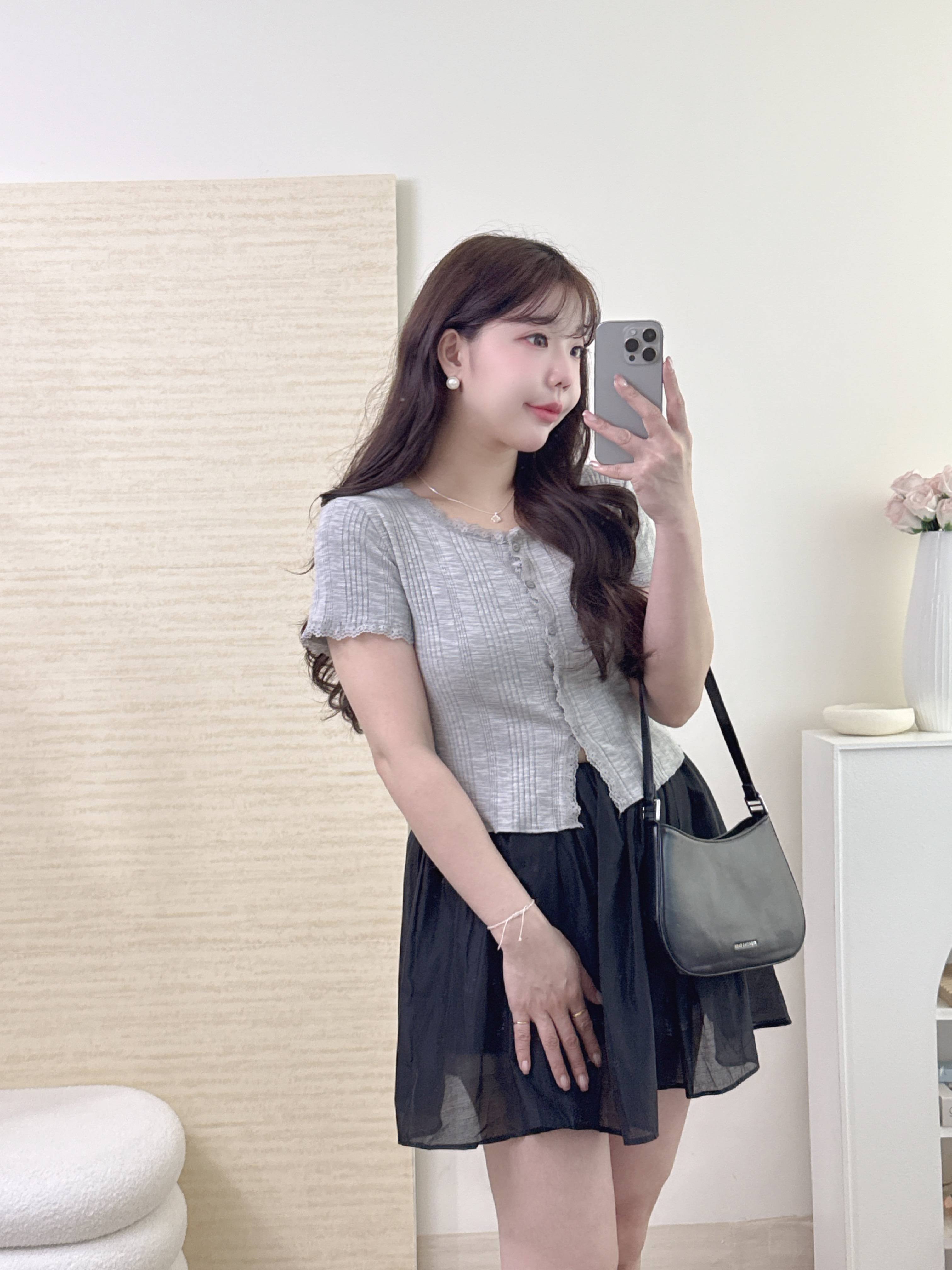 仙氣感顯瘦短紗裙 2色