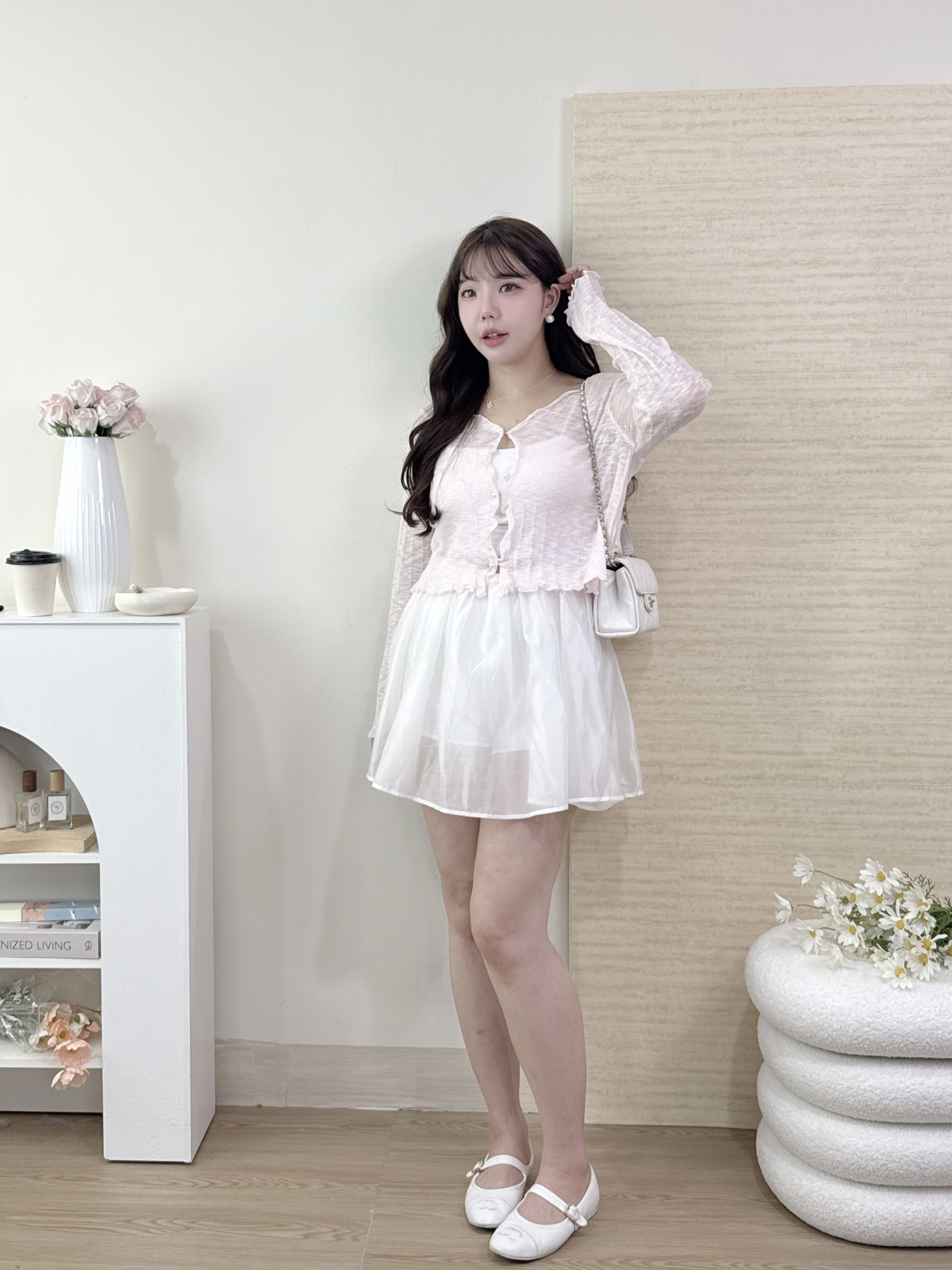 仙氣感顯瘦短紗裙 2色