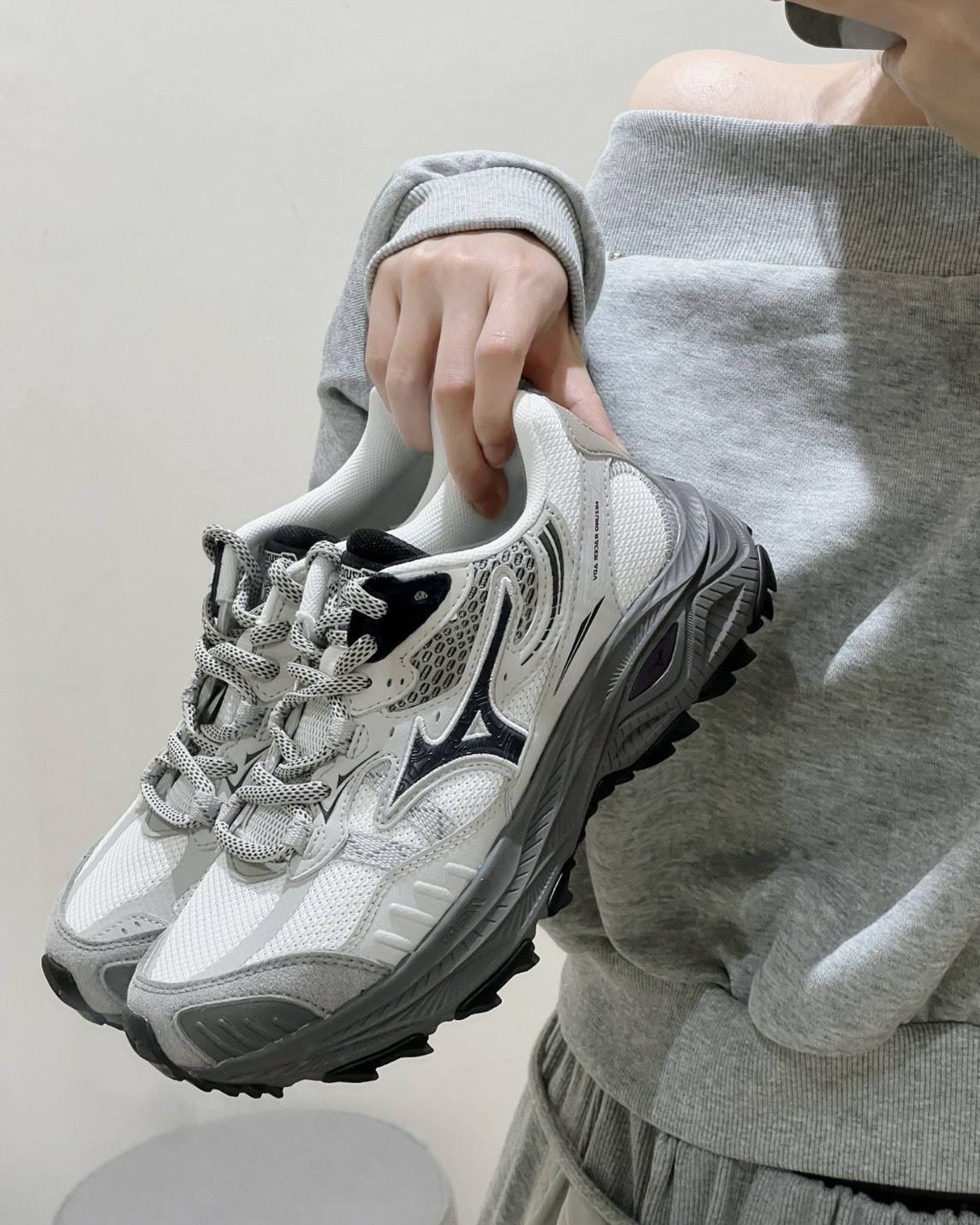 Mizuno Racer ADV Grey 復古 緩震 透氣 霧感灰