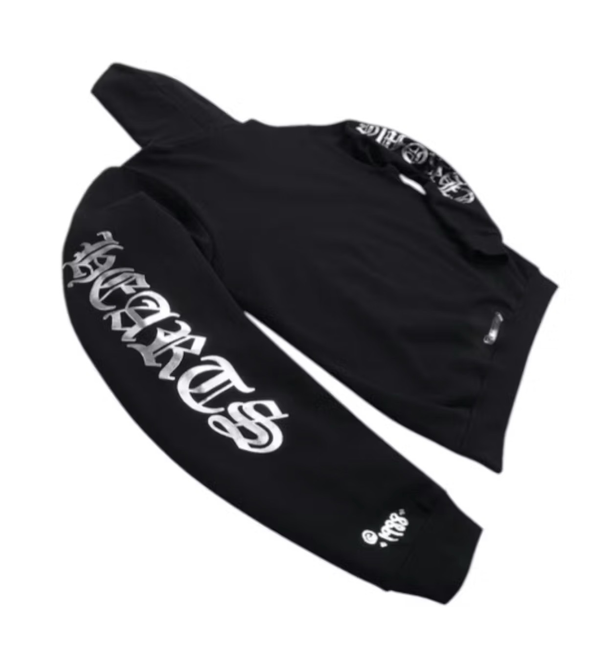 Chrome hearts foil print hoodie 銀色字